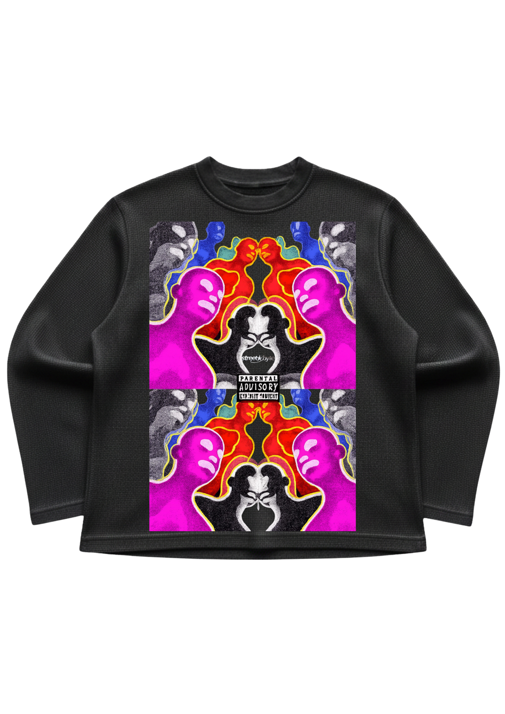 Neon Mind Mirror Waffle tee