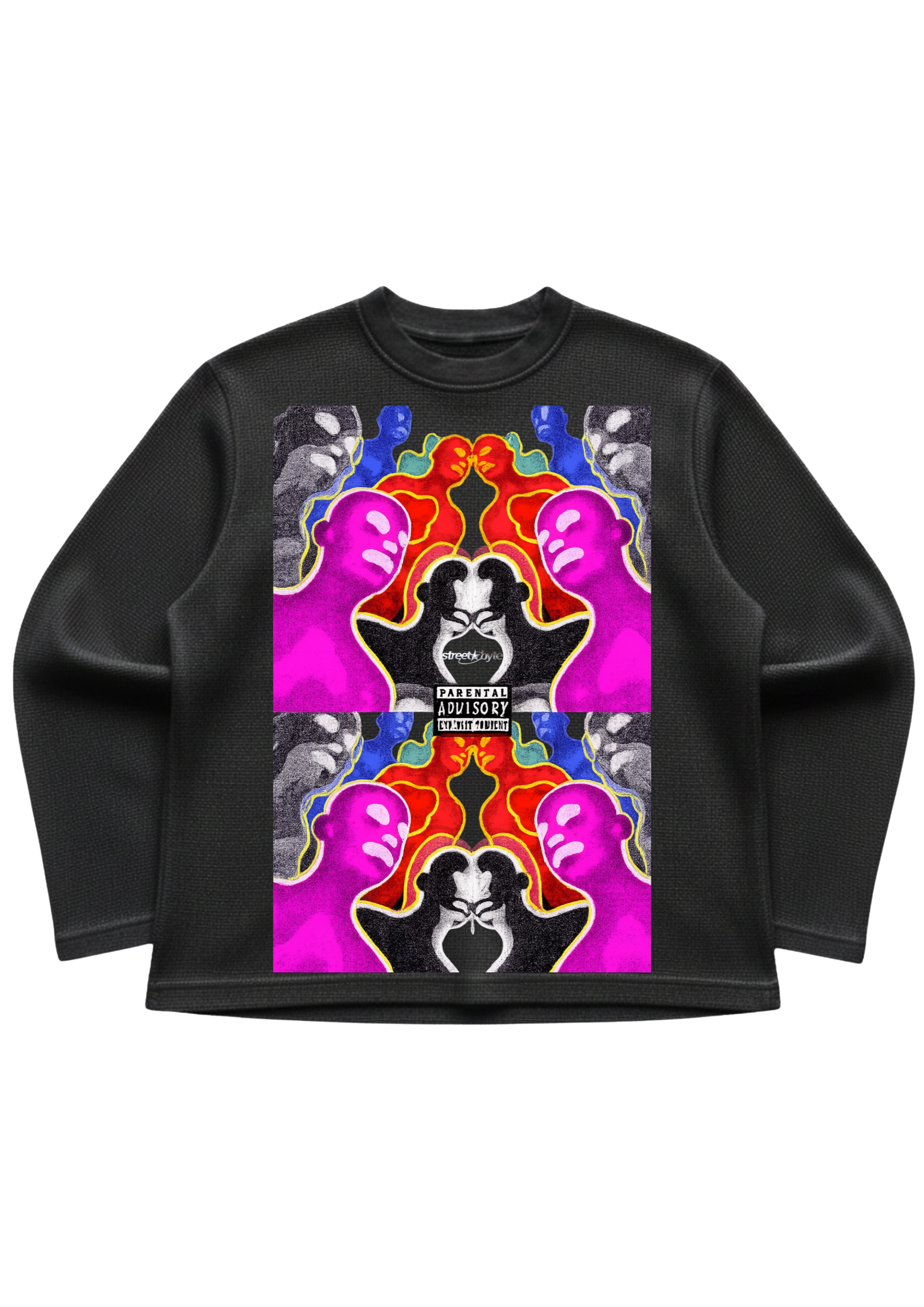 Neon Mind Mirror Waffle tee
