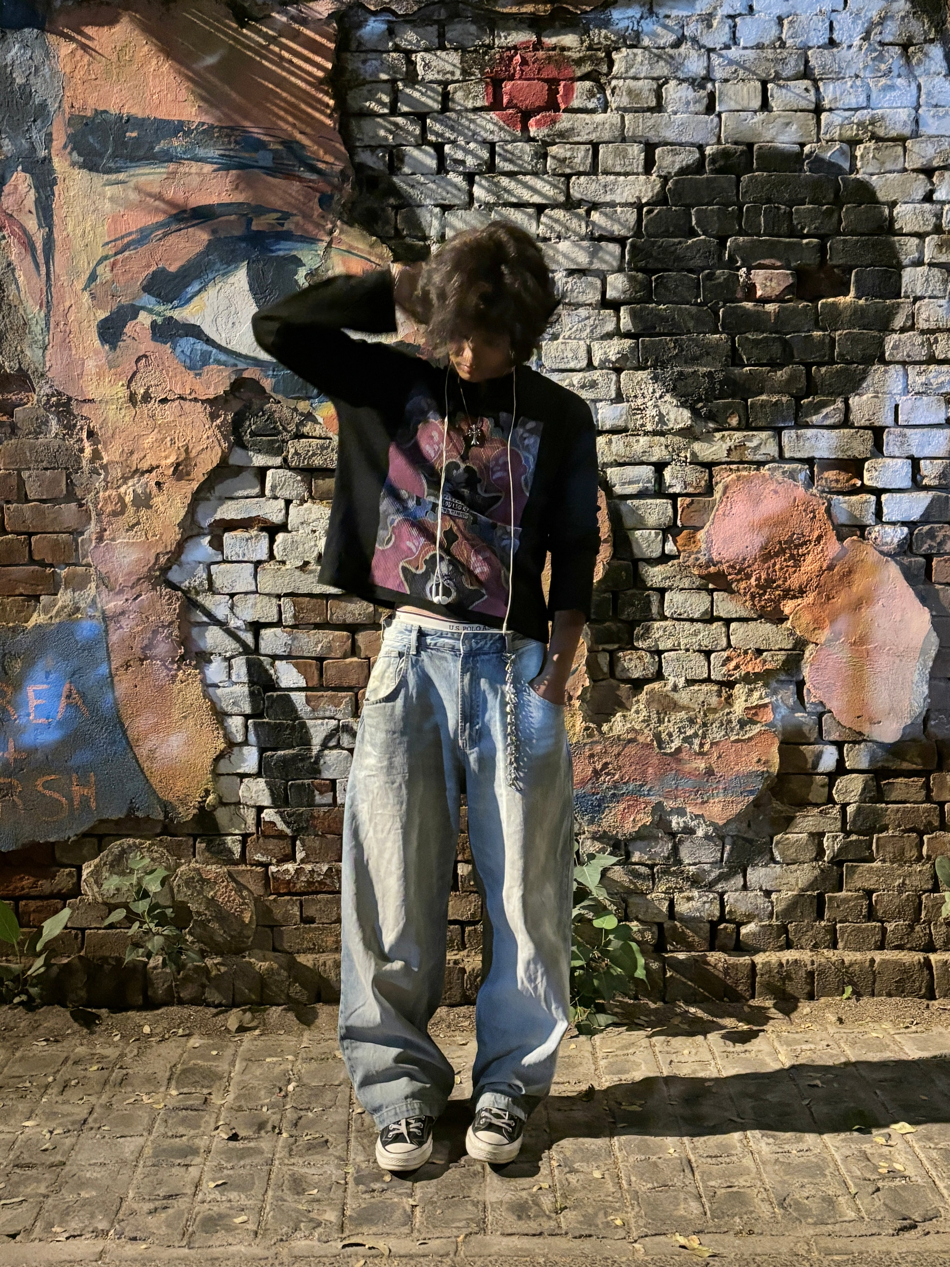 Neon Mind Mirror Waffle tee