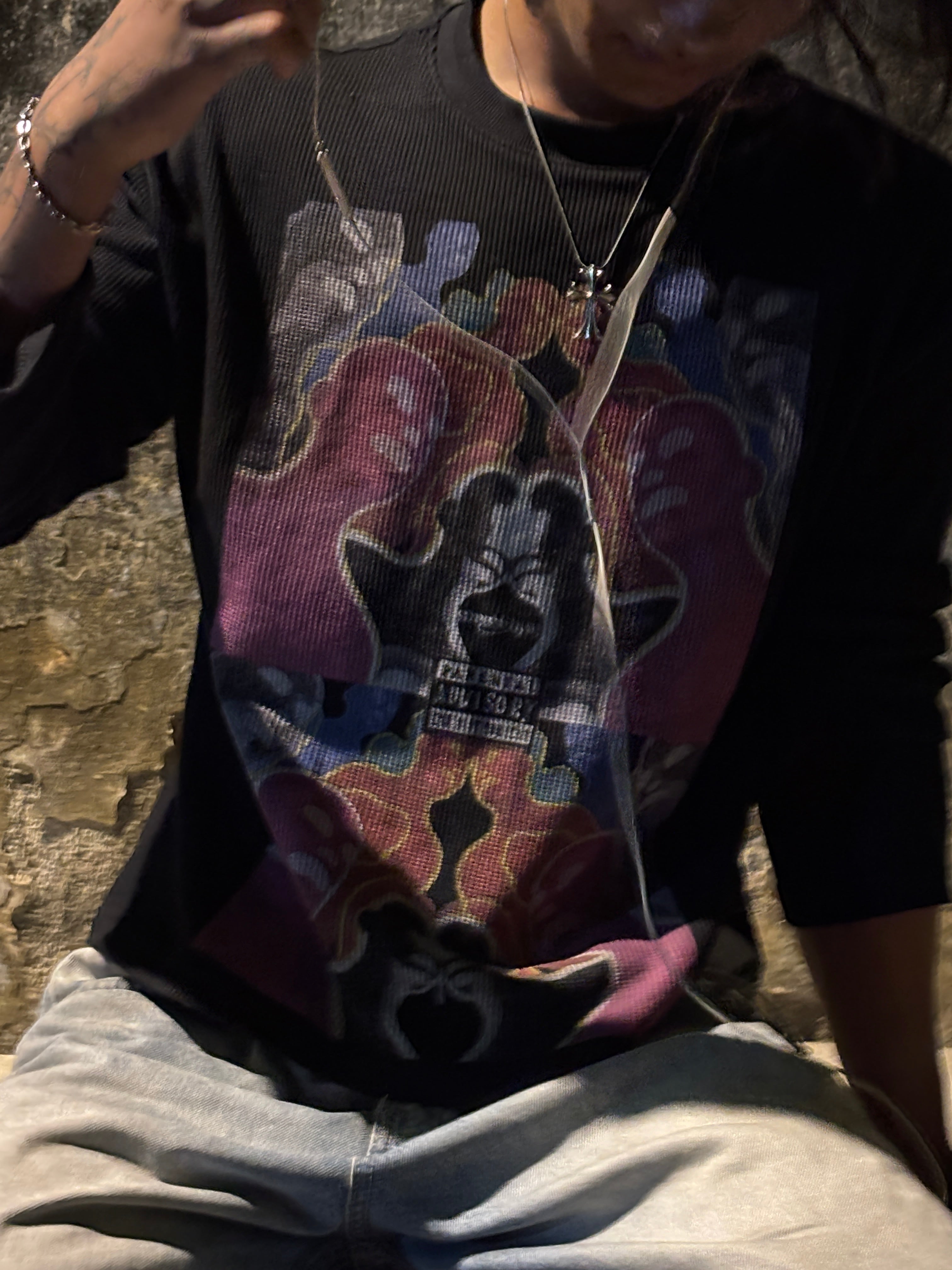 Neon Mind Mirror Waffle tee